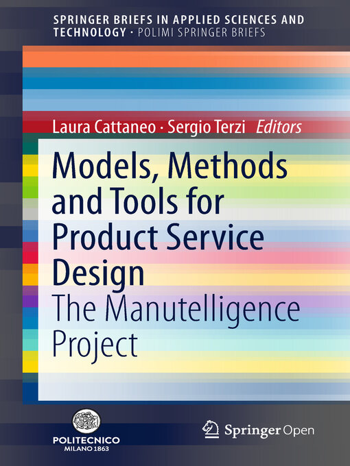 Title details for Models, Methods and Tools for Product Service Design by Laura Cattaneo - Available